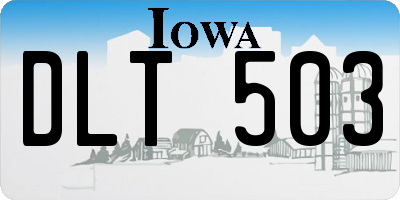 IA license plate DLT503