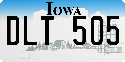 IA license plate DLT505