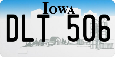 IA license plate DLT506
