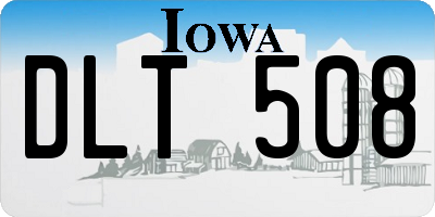 IA license plate DLT508