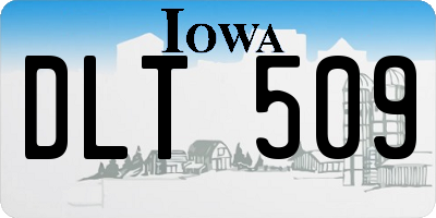IA license plate DLT509