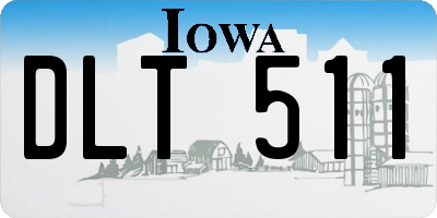 IA license plate DLT511