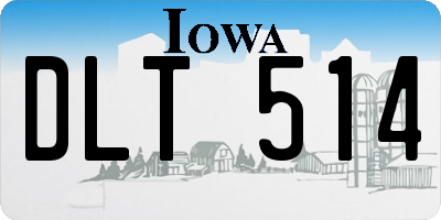 IA license plate DLT514