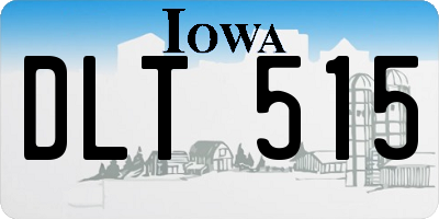 IA license plate DLT515