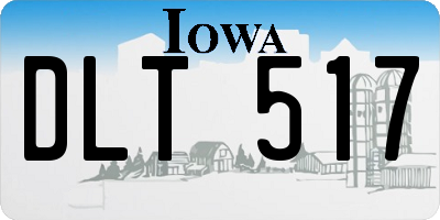 IA license plate DLT517