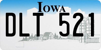 IA license plate DLT521