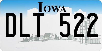 IA license plate DLT522