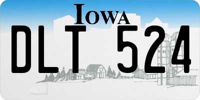 IA license plate DLT524