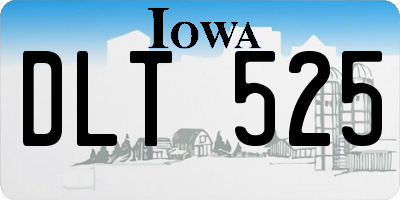 IA license plate DLT525