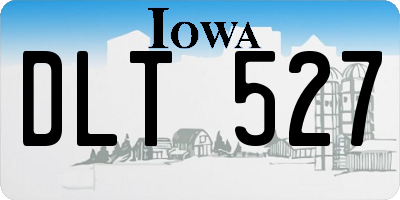 IA license plate DLT527