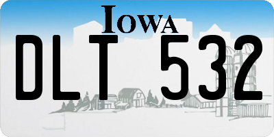 IA license plate DLT532