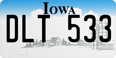 IA license plate DLT533