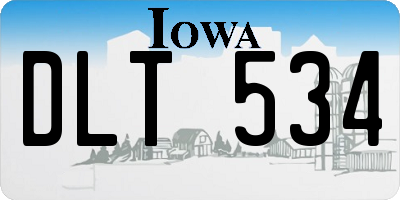 IA license plate DLT534