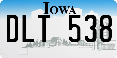 IA license plate DLT538