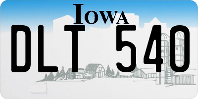 IA license plate DLT540