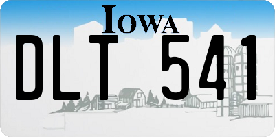 IA license plate DLT541