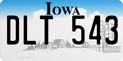 IA license plate DLT543