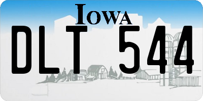 IA license plate DLT544