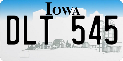 IA license plate DLT545