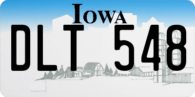 IA license plate DLT548