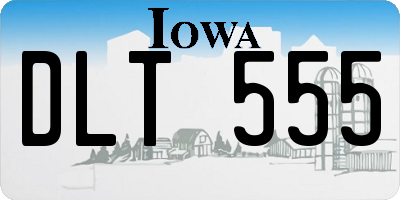 IA license plate DLT555