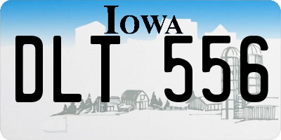 IA license plate DLT556