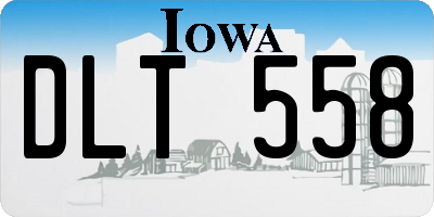 IA license plate DLT558