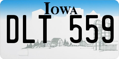 IA license plate DLT559