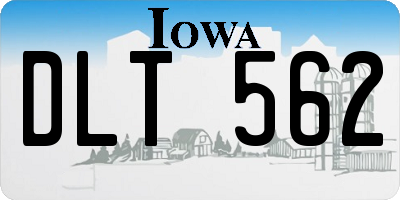 IA license plate DLT562