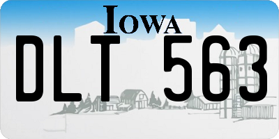 IA license plate DLT563