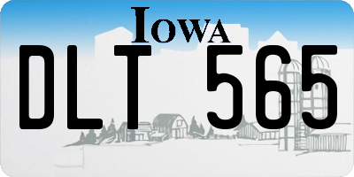 IA license plate DLT565