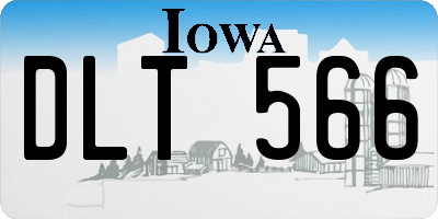 IA license plate DLT566