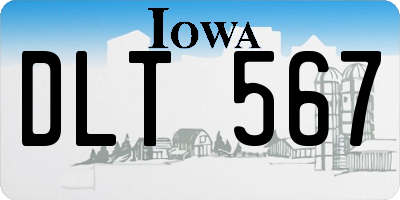 IA license plate DLT567