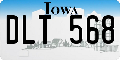 IA license plate DLT568