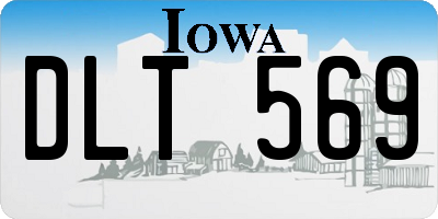IA license plate DLT569