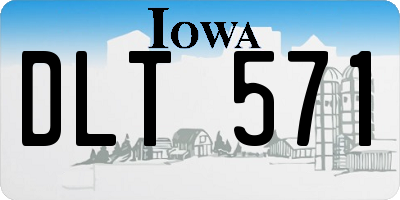 IA license plate DLT571