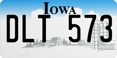 IA license plate DLT573