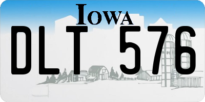 IA license plate DLT576