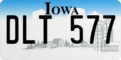 IA license plate DLT577