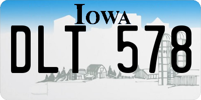 IA license plate DLT578