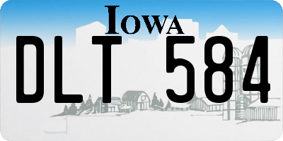 IA license plate DLT584