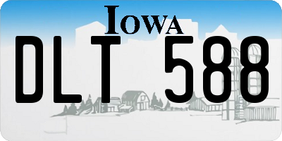 IA license plate DLT588