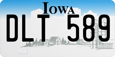 IA license plate DLT589