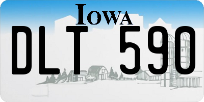 IA license plate DLT590