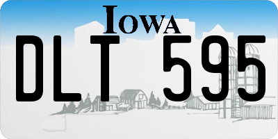 IA license plate DLT595