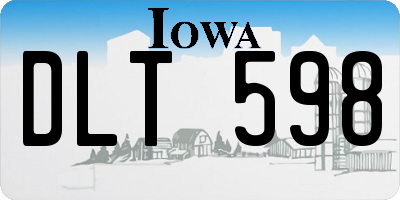 IA license plate DLT598