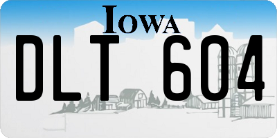 IA license plate DLT604