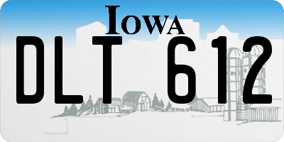 IA license plate DLT612