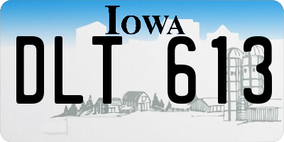 IA license plate DLT613