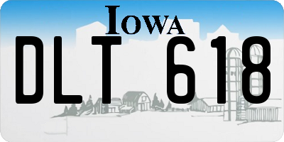 IA license plate DLT618